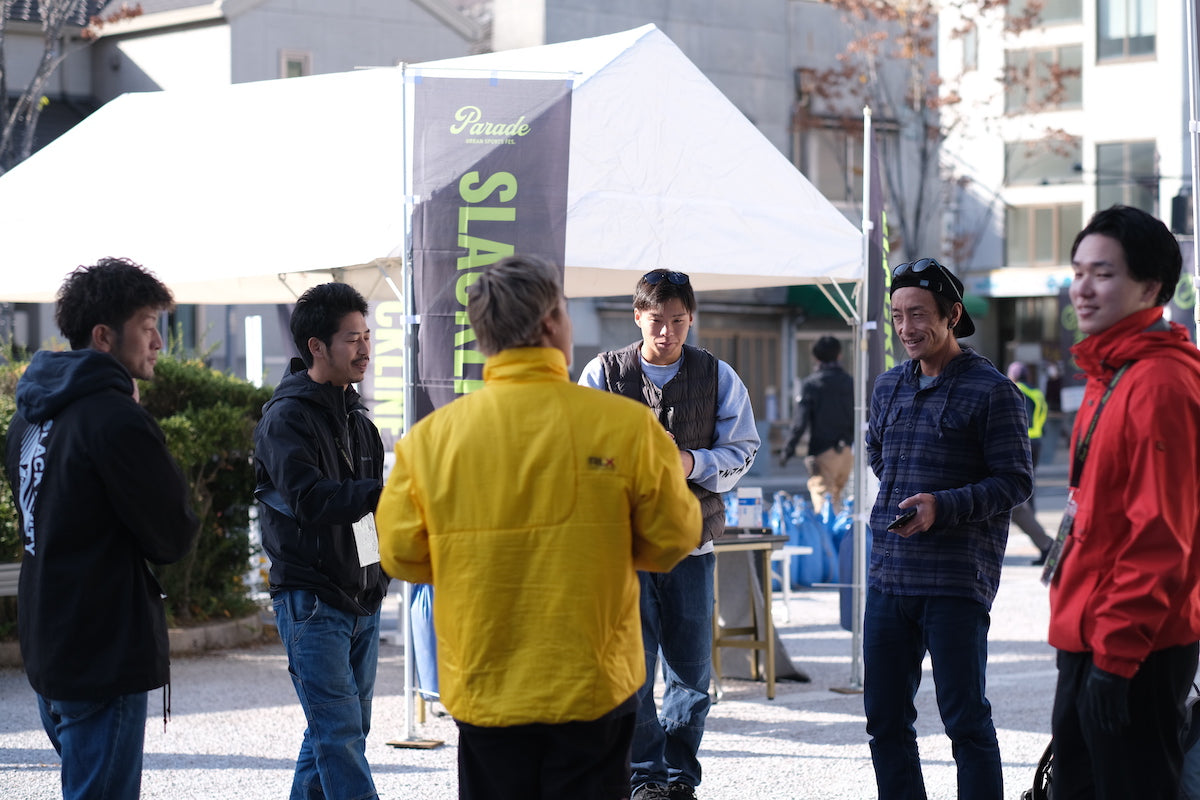 スラックライン設営 機材レンタル イベント準備 Slackline Research スタッフ