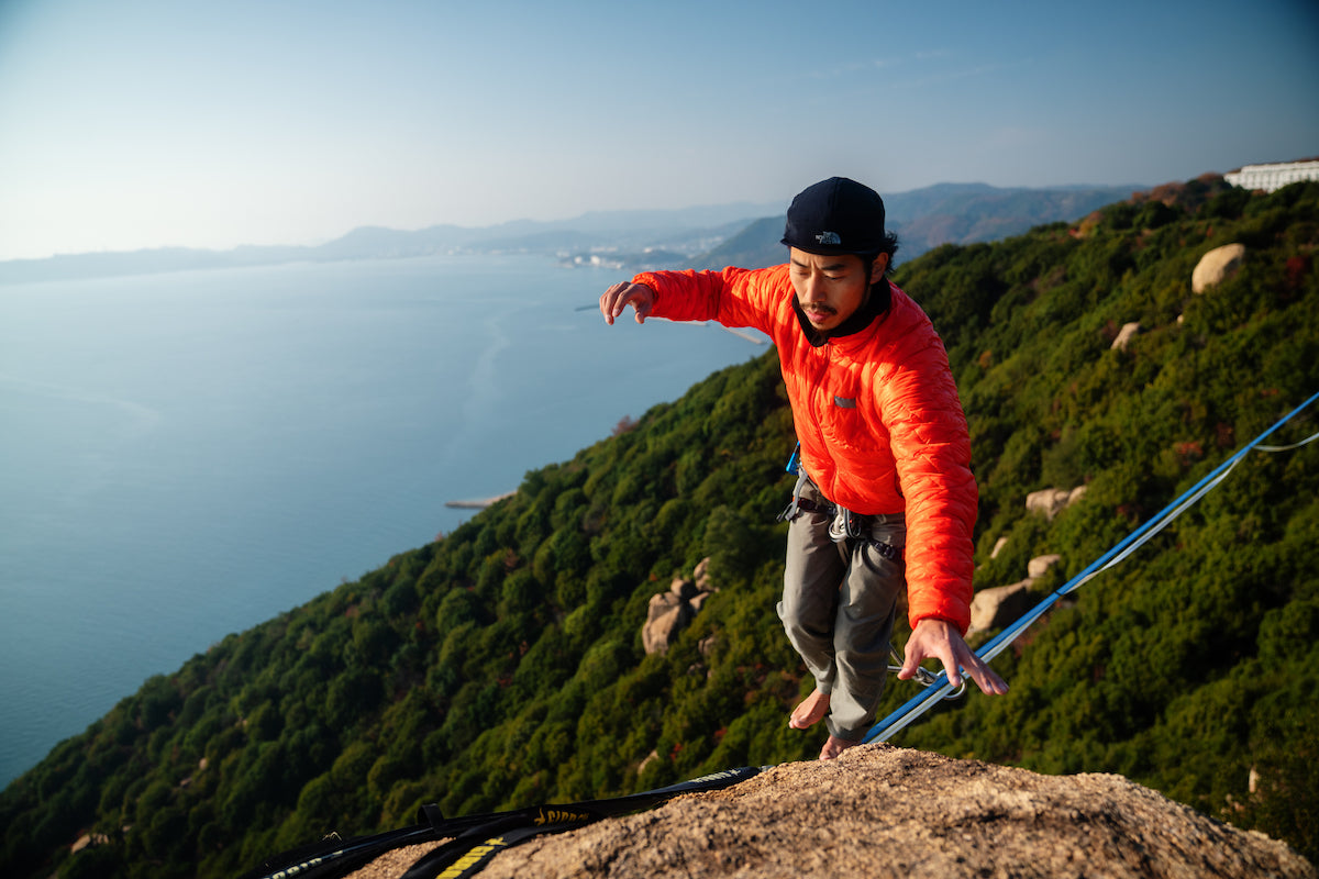 大杉徹（GAPPAI）ハイライン 王子が岳 Slackline Research スラックライン 聖地