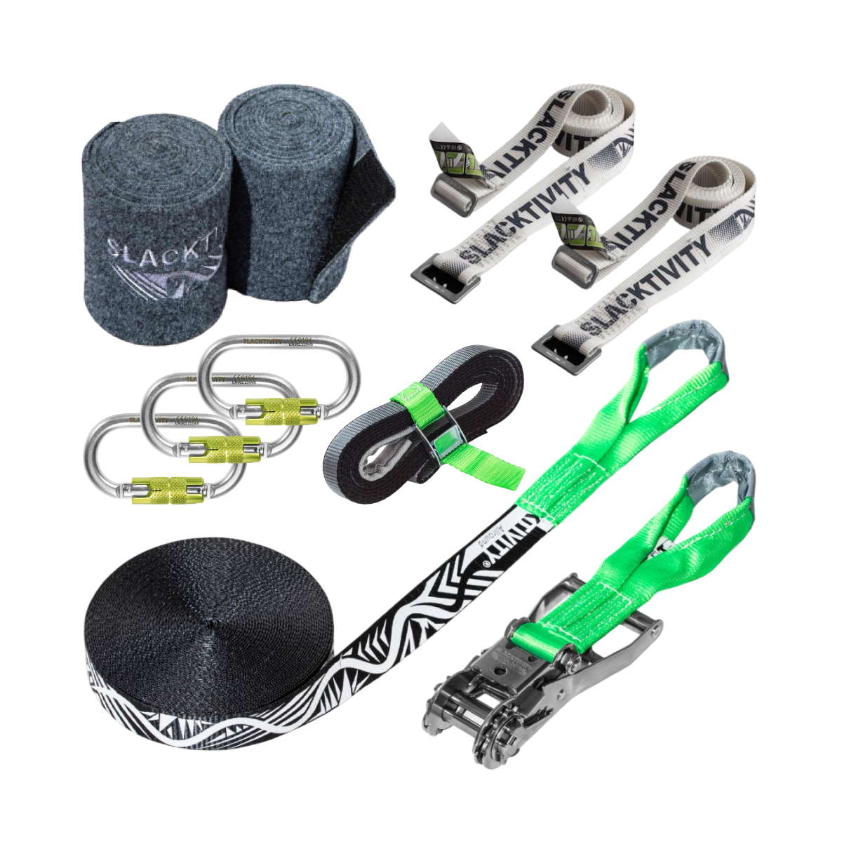 Allround Slackline Set 15m（ステンレス製ラチェット付き・初心者向けスラックラインセット）– Slackline Research