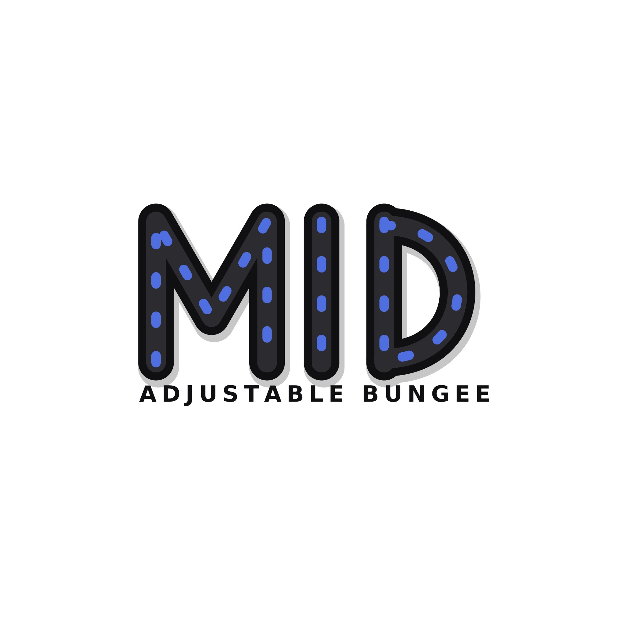 MID Adjustable Bungee ロゴ 調整可能なバンジーコード