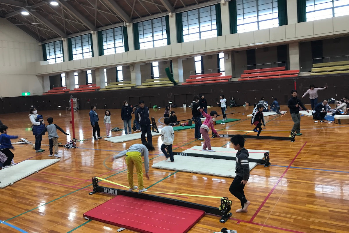 スラックライン体験会 スポーツクラブ