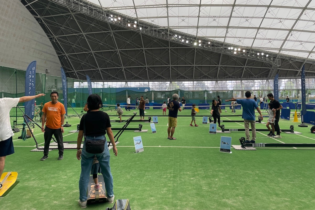 スラックライン体験会 埼玉スポーツフェスティバル